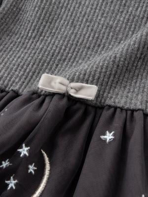 ベビー ワンピース|coto cotte（コトコト）星柄刺しゅうドッキングワンピース