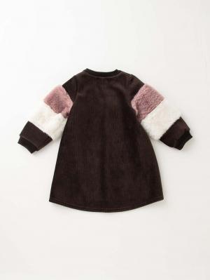 ベビー ワンピース|WILL MERY（ウィルメリー）ファー切替ベロアワンピース