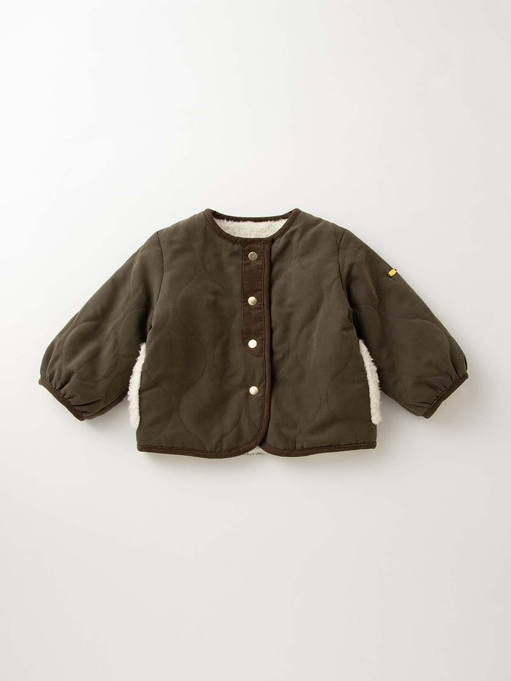 ベビー アウター|WILL MERY（ウィルメリー）リバーシブルキルトジャケット|カーキ