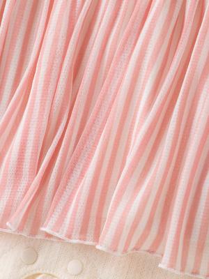 ロンパース・カバーオール|Kids zoo（キッズズー）ストライプスカート付カバーオール