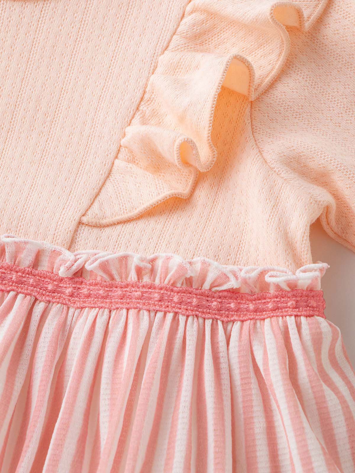 ロンパース・カバーオール|Kids zoo（キッズズー）ストライプスカート付カバーオール