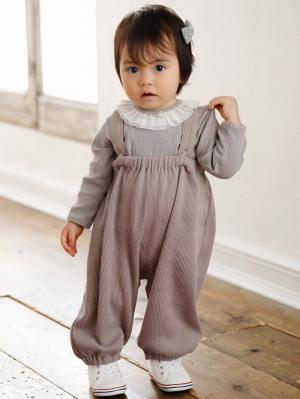 ロンパース・カバーオール|ANGELIEBEオリジナル  【親子コーデ可】サーマルオールインワン