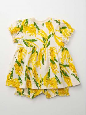 ベビートップス|maarook（マルーク）ミモザトップス＆ブルマ2点セット