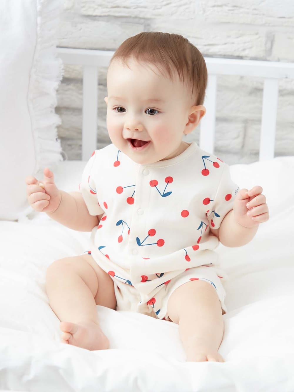 ロンパース カバーオール Baabook 天竺前開き半袖ロンパース ベビー 新生児 服 ベビー用品通販 エンジェリーベ 公式