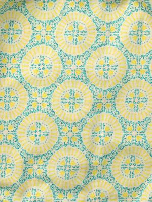 ロンパース・カバーオール|La Stella（ラ ステラ）タイル柄リボンギャザーロンパース