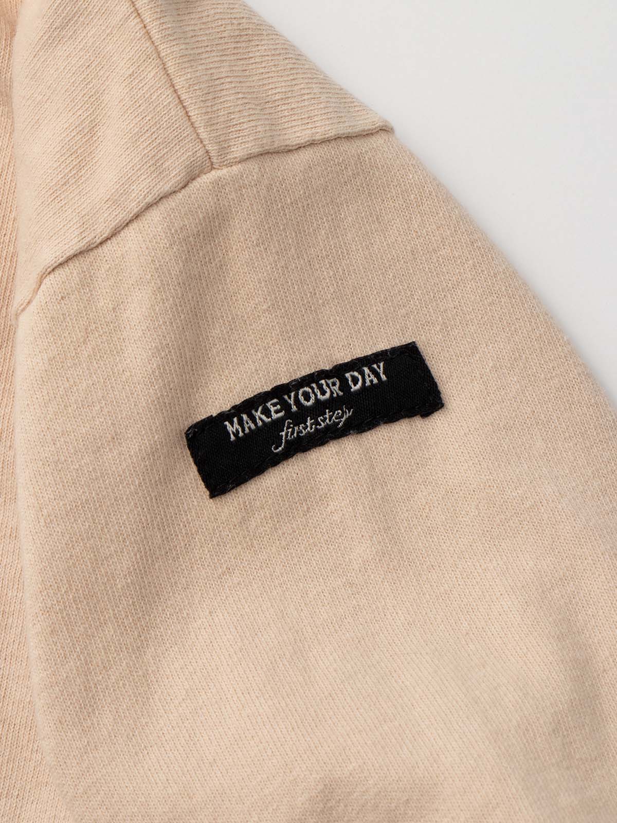 ロンパース・カバーオール|MAKE YOUR DAY(メイクユアデイ)ドロップショルダーロゴボディ