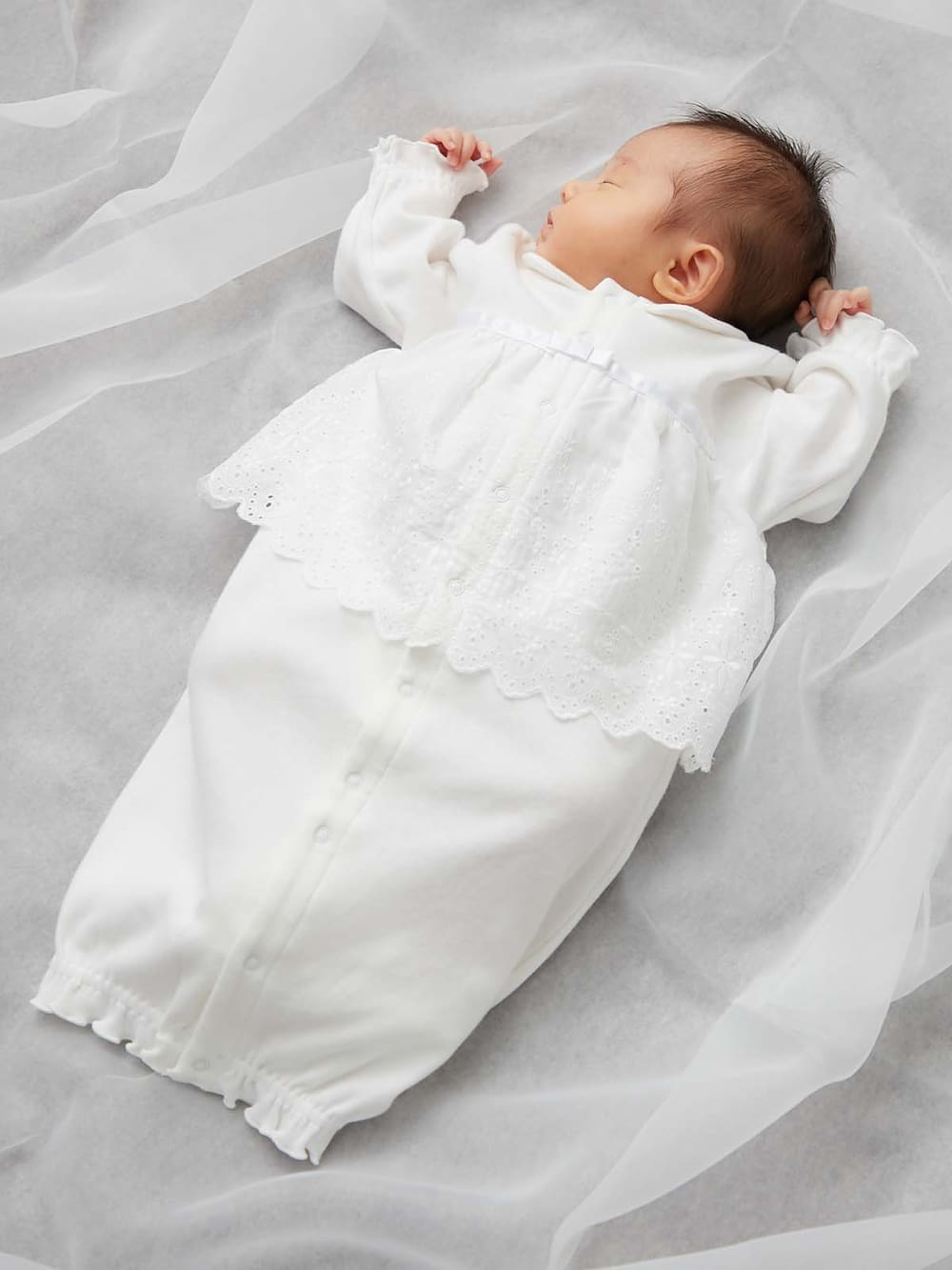 日本製 Boribon Oeuf コットンレースセレモニードレス ベビー 新生児 服 ベビー用品通販 エンジェリーベ 公式