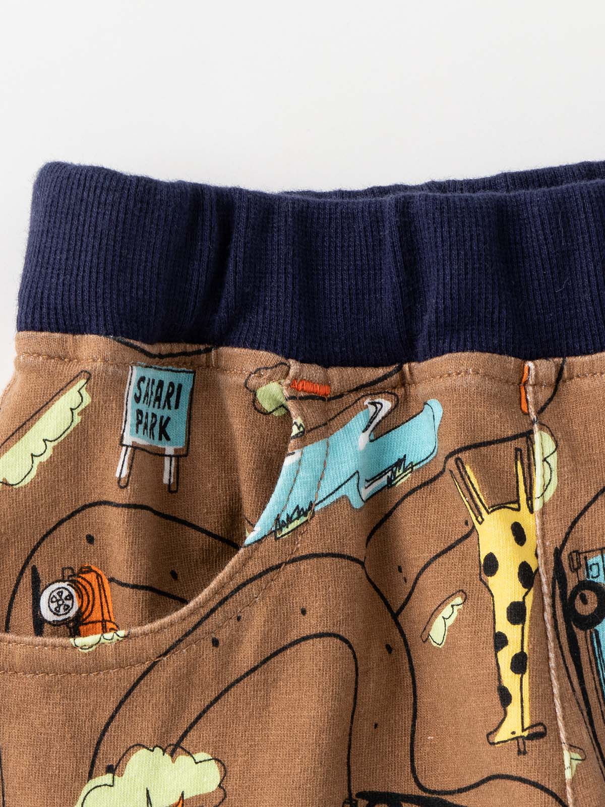 ベビー パンツ|moujonjon（ムージョンジョン）プリント6分丈パンツ