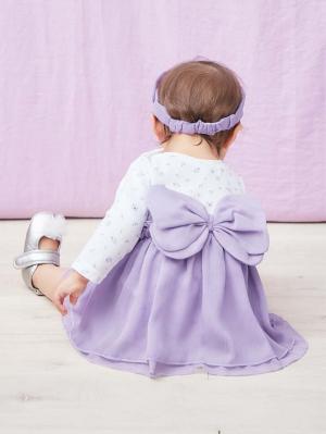 ロンパース・カバーオール|moc mof（モクモフ）ちょうちょワンピボディ＆ヘアバンドセット