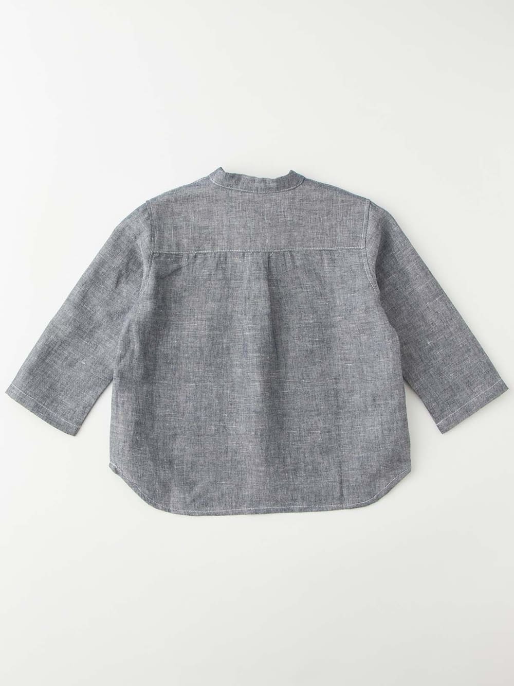 ベビートップス|ヘンリーネックシャツ