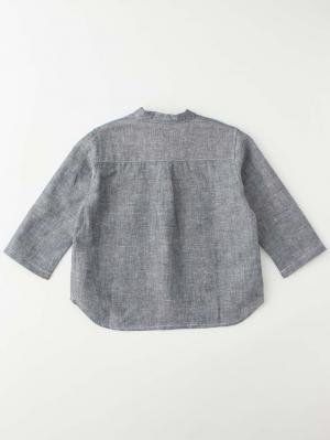 ベビートップス|ヘンリーネックシャツ