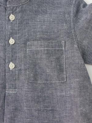 ベビートップス|ヘンリーネックシャツ