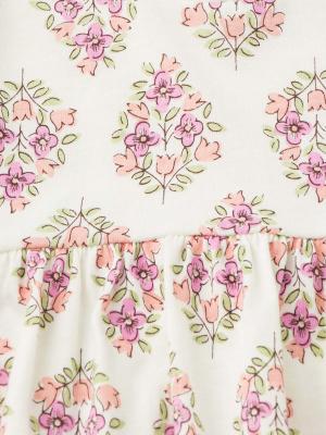 ベビー ワンピース|Seraph（セラフ）花柄ギャザーワンピース