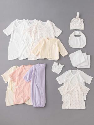 【日本製】ANGELIEBEオリジナル  シンカーパイル出産準備肌着15点セット51153