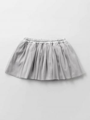 ベビー スカート|ANGELIEBEオリジナル  ブルマ付チュールスカート|ペールグレー