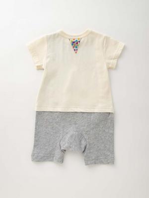 ロンパース・カバーオール|【BITZ】水彩キャンププリントロンパース