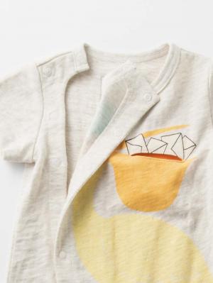 ロンパース・カバーオール|【BITZ】しかけアニマルプリントロンパース