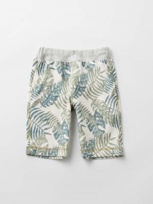 ベビートップス|Ampersand（アンパサンド）プリントＴシャツ＆ボタニカルパンツ2点セット|ベージュ