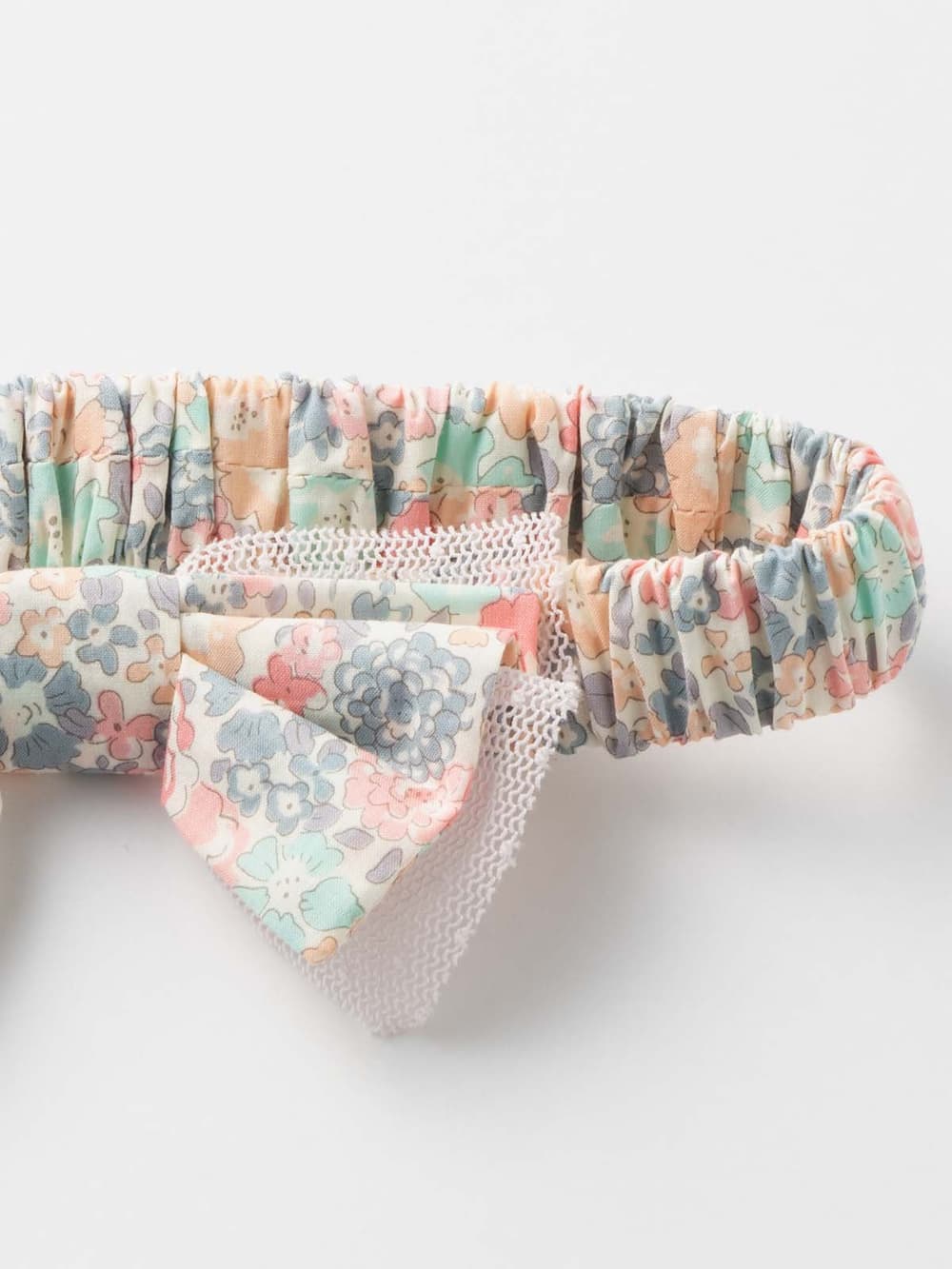 ベビー帽子(新生児・乳児)|【日本製】リバティ小花柄 ヘッドドレス