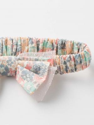 ベビー帽子(新生児・乳児)|【日本製】リバティ小花柄 ヘッドドレス