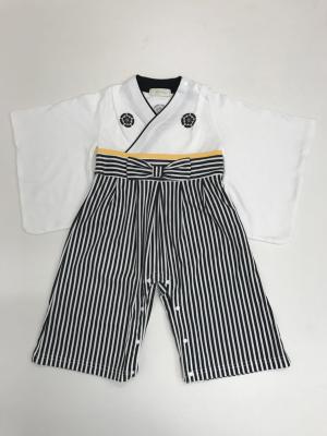 ベビー袴|和風袴ロンパース 男の子|ホワイト