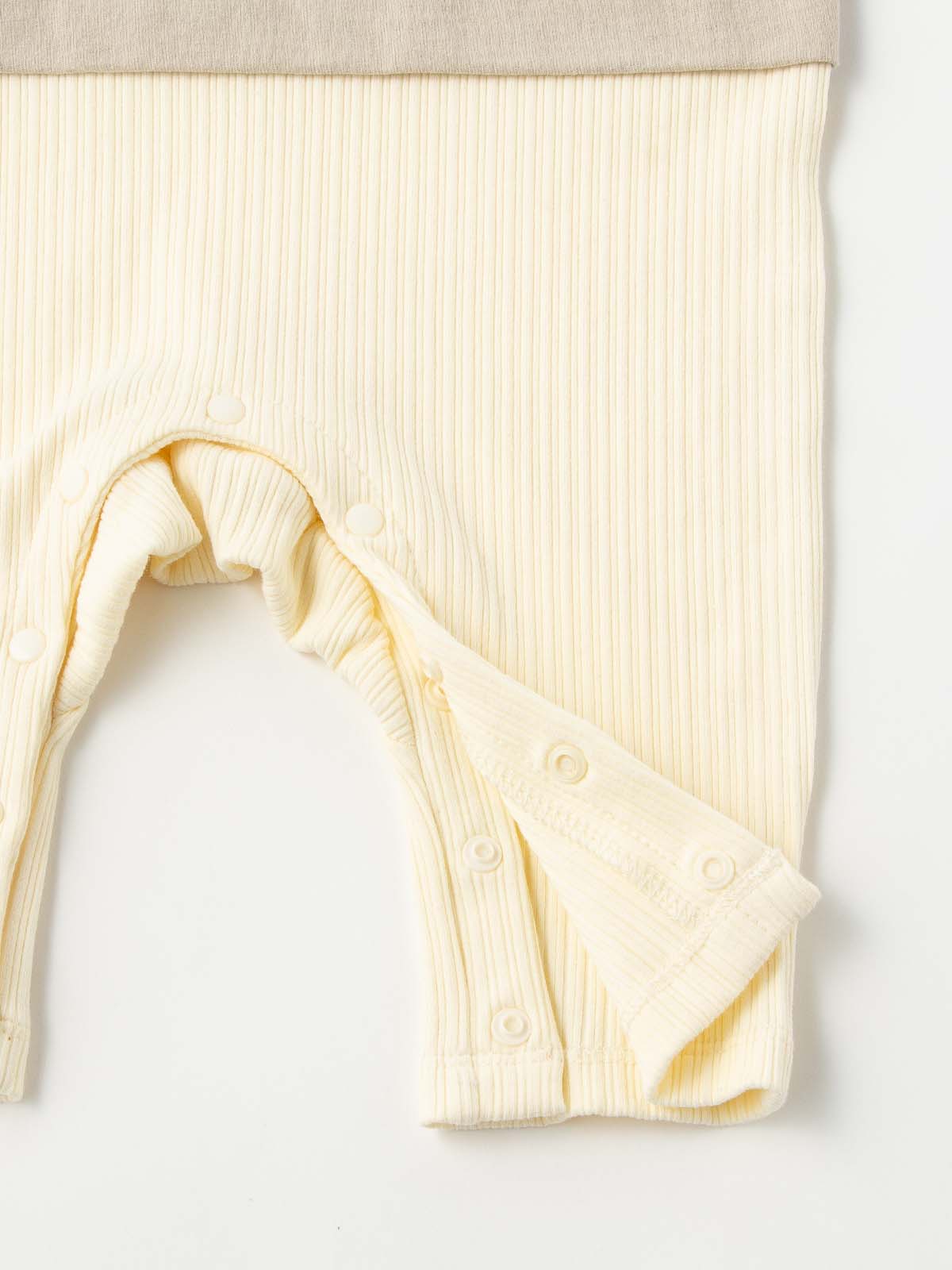 ロンパース・カバーオール|ANGELIEBEオリジナル  異素材ドッキングロゴロンパース