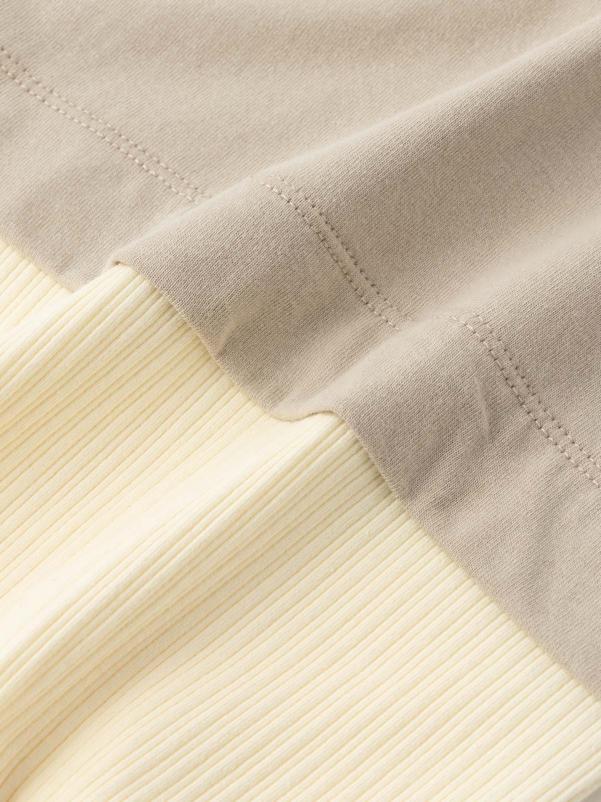 ロンパース・カバーオール|ANGELIEBEオリジナル  異素材ドッキングロゴロンパース