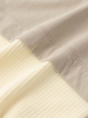 ロンパース・カバーオール|ANGELIEBEオリジナル  異素材ドッキングロゴロンパース