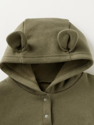 ロンパース・カバーオール|裏毛裏起毛パーカーロンパース