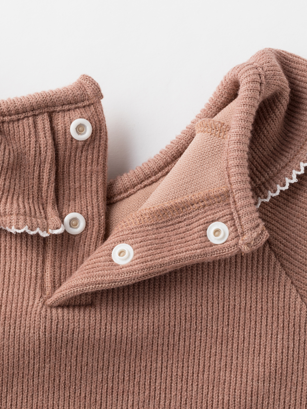 ロンパース・カバーオール | ニットソーフリルロンパース ｜ベビー服（新生児服）・ベビー用品通販｜ エンジェリーベ 公式