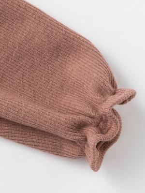 ロンパース・カバーオール|ニットソーフリルロンパース