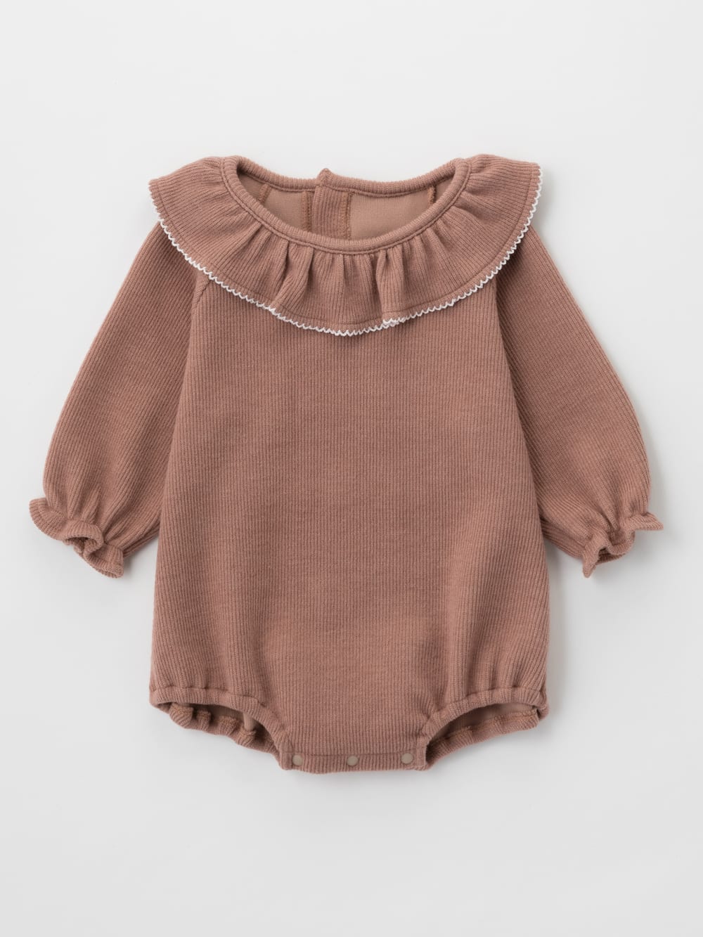 親子お揃い ニットソーフリルロンパース ベビー 新生児 服 ベビー用品通販 エンジェリーベ 公式