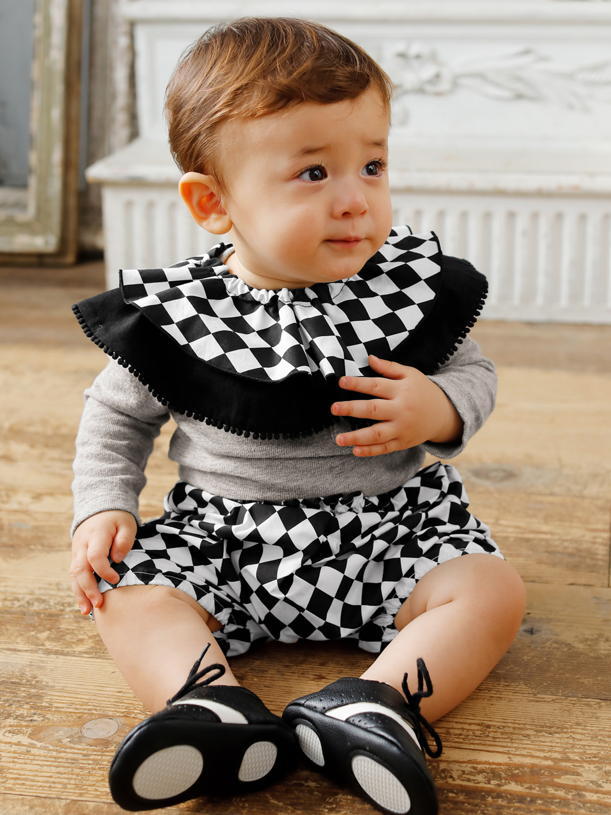 アウトレット|OCEAN&GROUND（オーシャンアンドグラウンド）シマウマベビーボディ|グレー