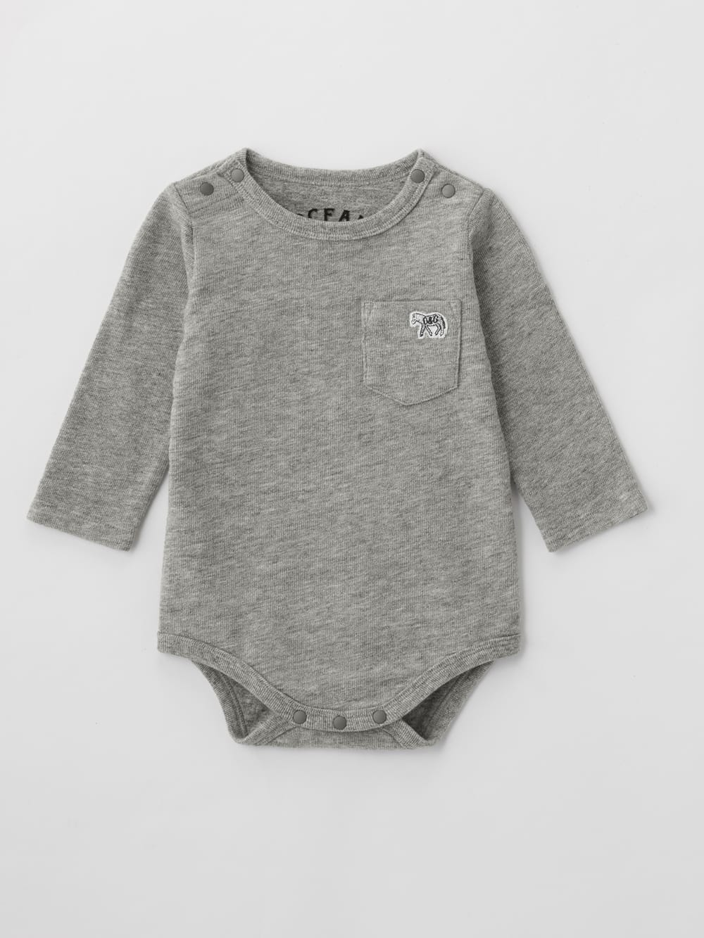 アウトレット|OCEAN&GROUND（オーシャンアンドグラウンド）シマウマベビーボディ|グレー