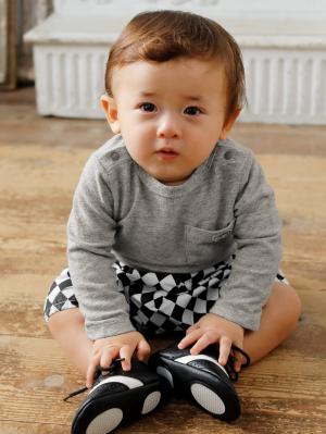 アウトレット|OCEAN&GROUND（オーシャンアンドグラウンド）シマウマベビーボディ|グレー