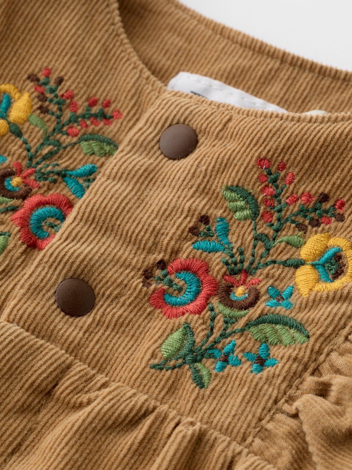 ロンパース・カバーオール | La Stella（ラ ステラ）花柄刺繍フリル