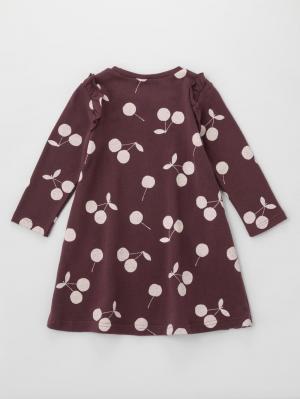 ベビー ワンピース|Seraph（セラフ）裏毛チェリー柄プリントワンピース