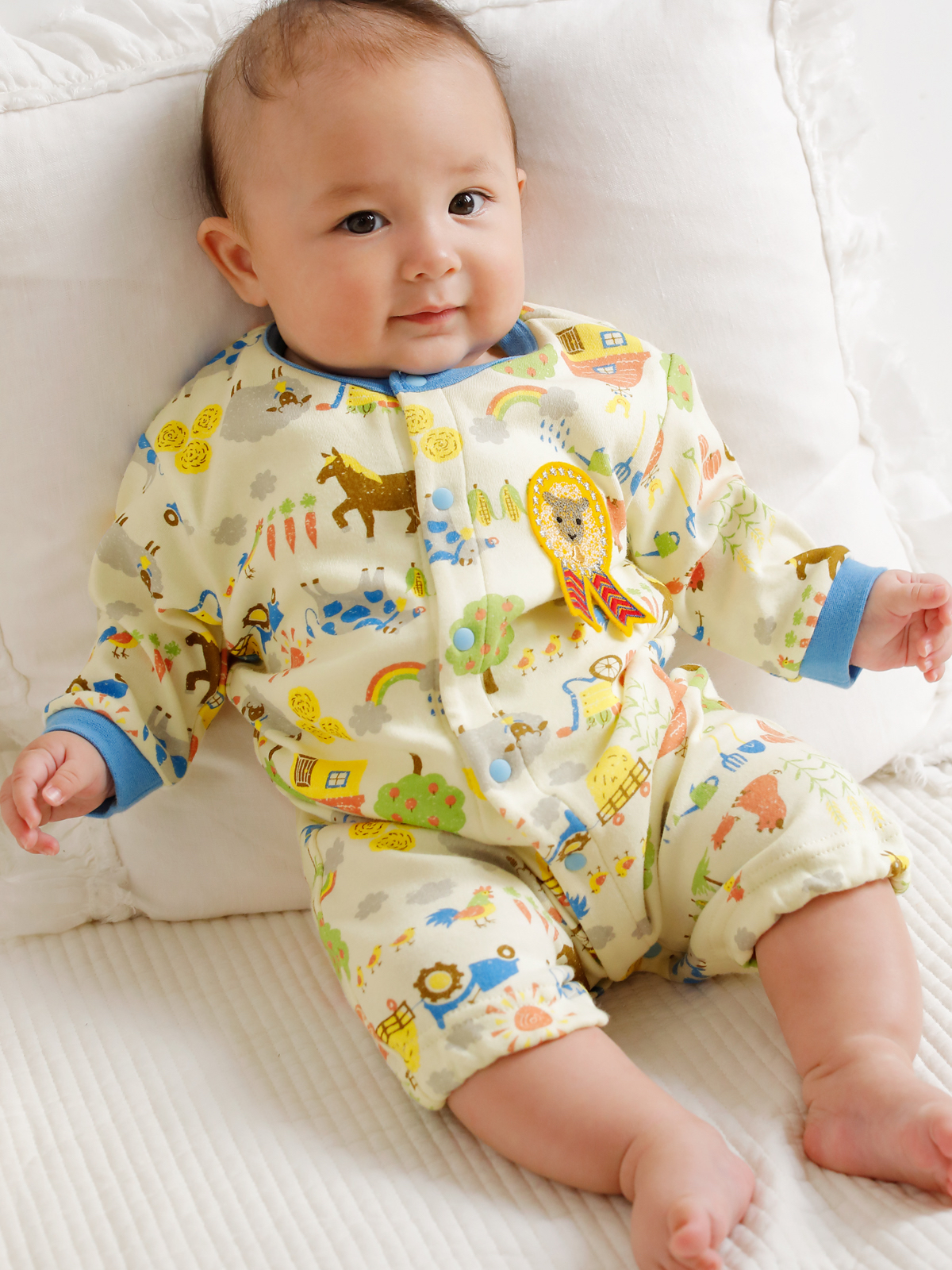 Bitz 動物ファーム柄2wayドレス エンジェリーベ ベビー 新生児服 ベビー用品通販 エンジェリーベ 公式 Bitz 動物ファーム柄2wayドレス エンジェリーベ ベビー 新生児服 ベビー用品通販 エンジェリーベ 公式