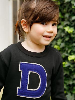 ベビートップス|【F.O.KIDS】アルファベットトレーナー|ブラック