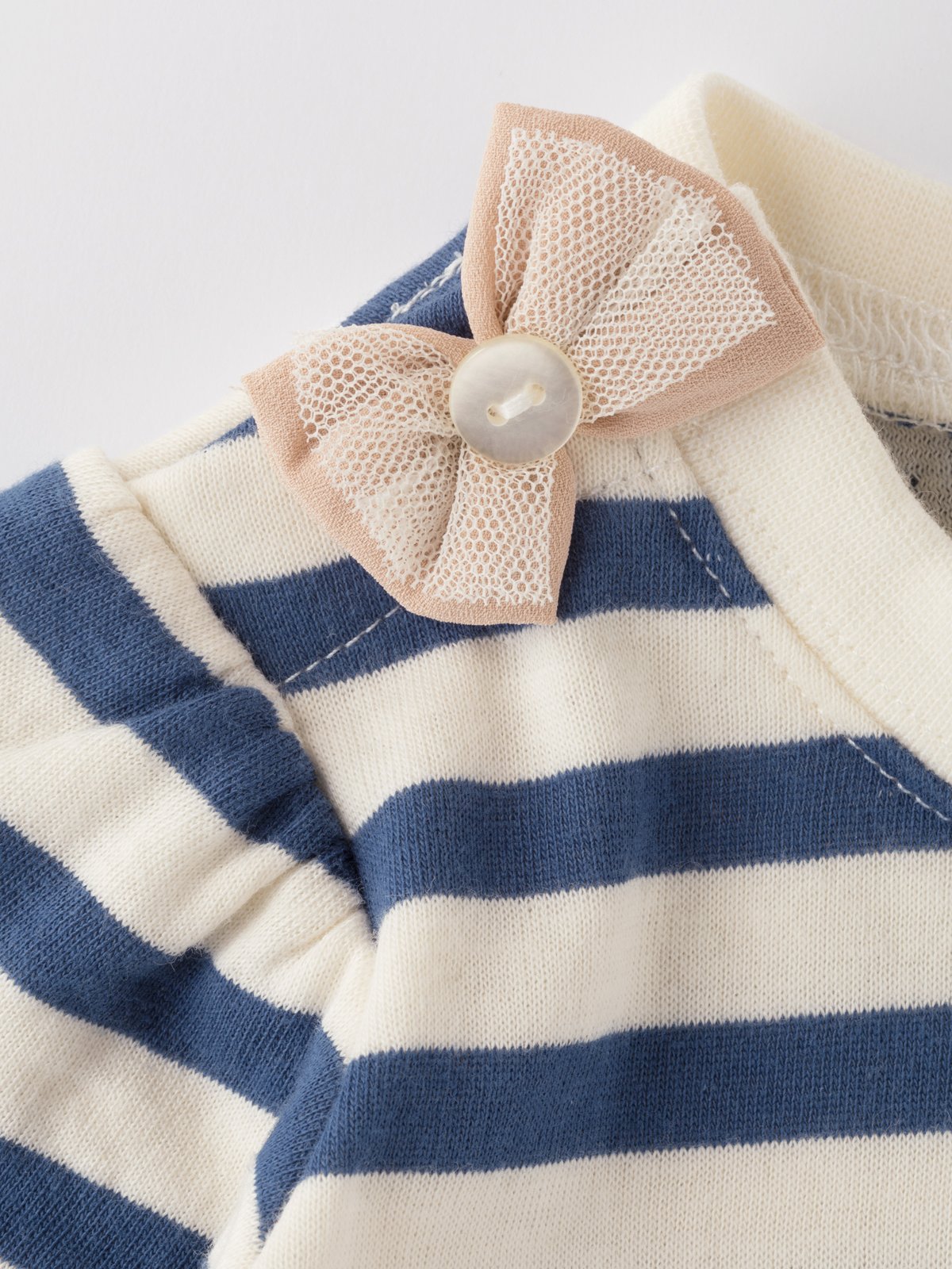 ロンパース・カバーオール|Ampersand（アンパサンド）ボーダーワンピロンパース