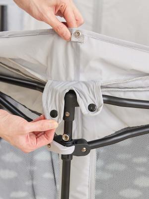 ベビー安全グッズ|洗えてたためるポータブルベビーサークル