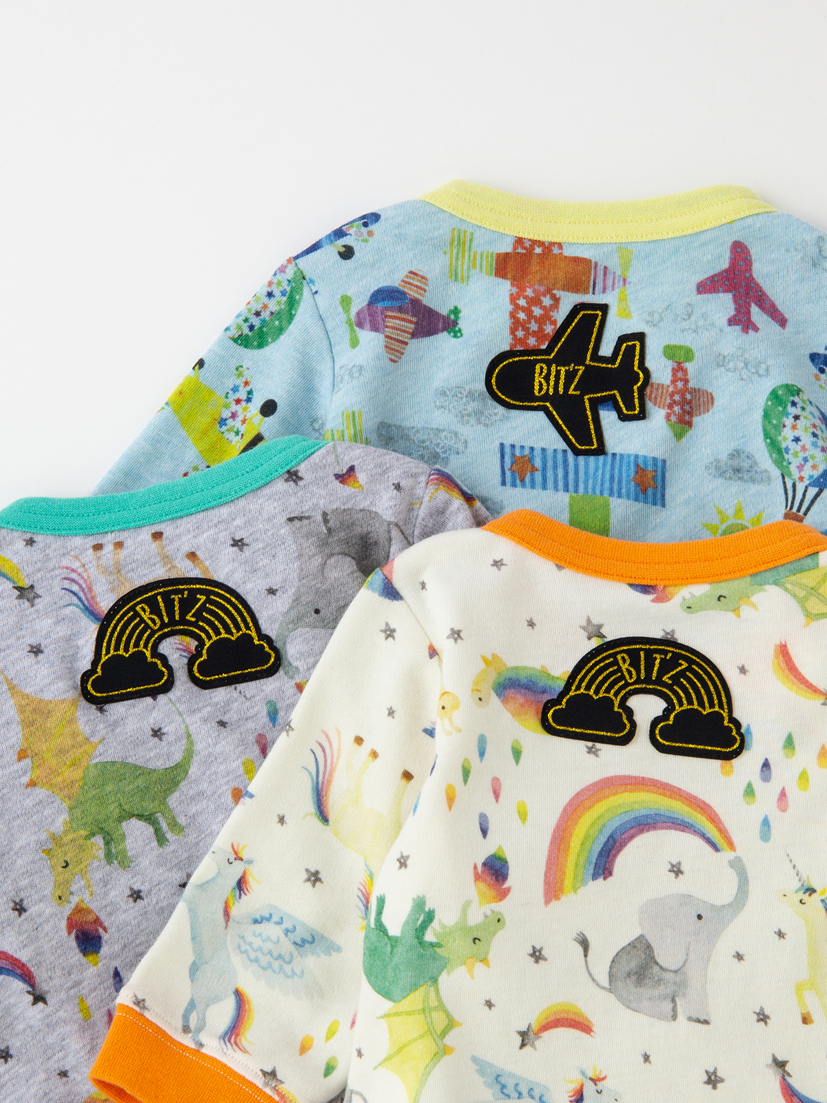 ロンパース・カバーオール|【BITZ】プリントちびカバーオール