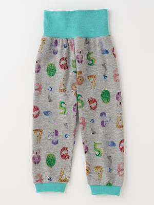 ベビーパジャマ・スリーパー|【BITZ】どうぶつナンバープリントパジャマ|グレー