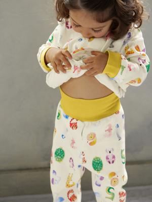 ベビーパジャマ・スリーパー|【BITZ】どうぶつナンバープリントパジャマ|キナリ