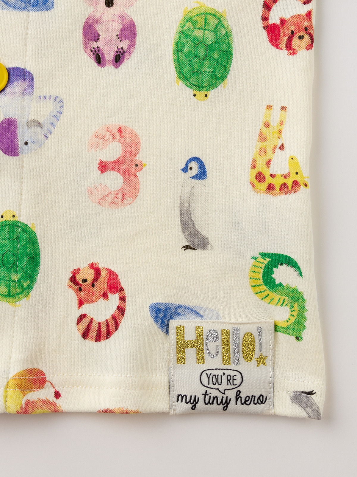 BITZ】どうぶつナンバープリントパジャマ | ベビーパジャマ