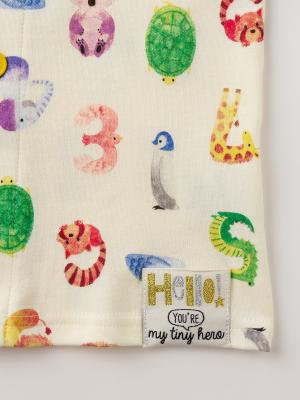 ベビーパジャマ・スリーパー|【BITZ】どうぶつナンバープリントパジャマ