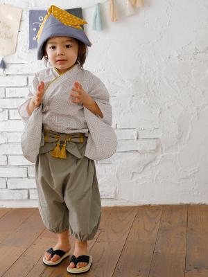 ベビー袴|coto cotte（コトコト）かぶと|マスタード