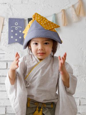 ベビー袴|coto cotte（コトコト）かぶと|マスタード