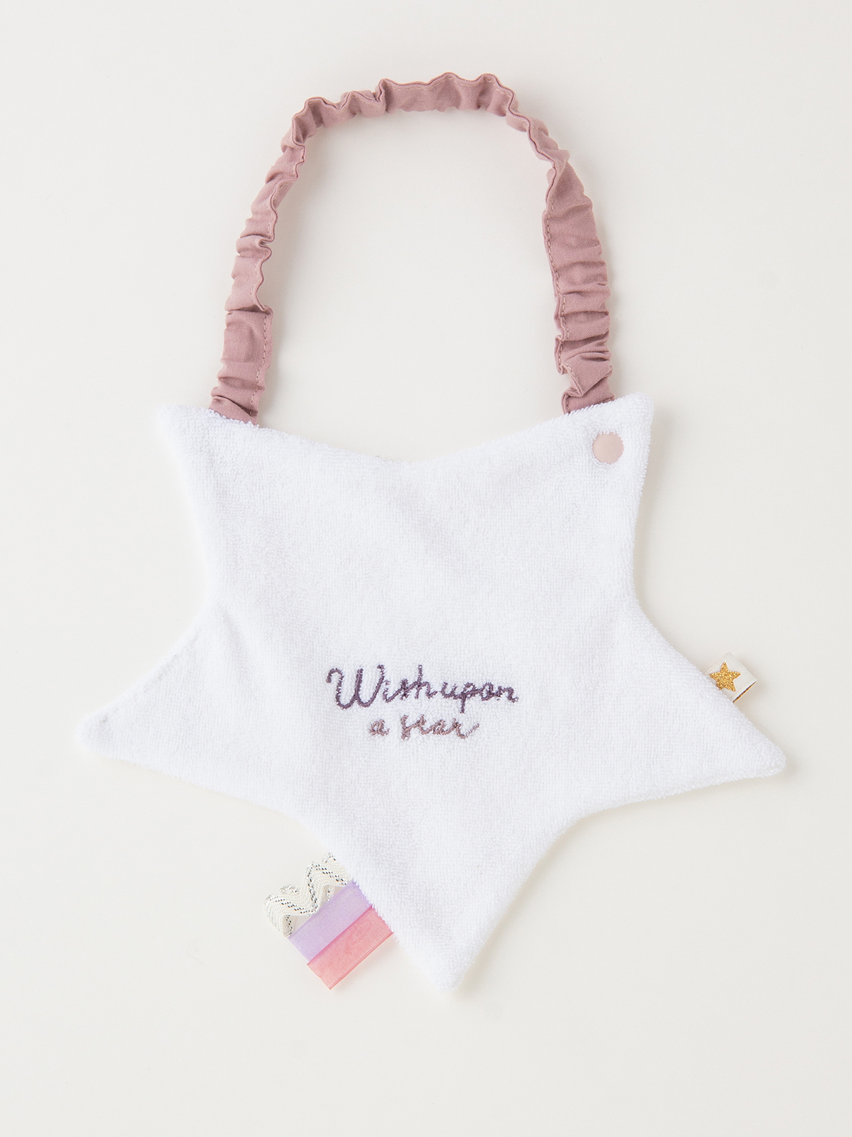 スタイ（よだれかけ）|moc mof（モクモフ）スタースタイ、ブルマ、ステッキ3点セット｜出産 祝い|パープルピンク