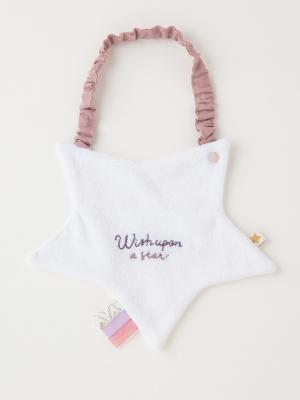 スタイ（よだれかけ）|moc mof（モクモフ）スタースタイ、ブルマ、ステッキ3点セット｜出産 祝い|パープルピンク